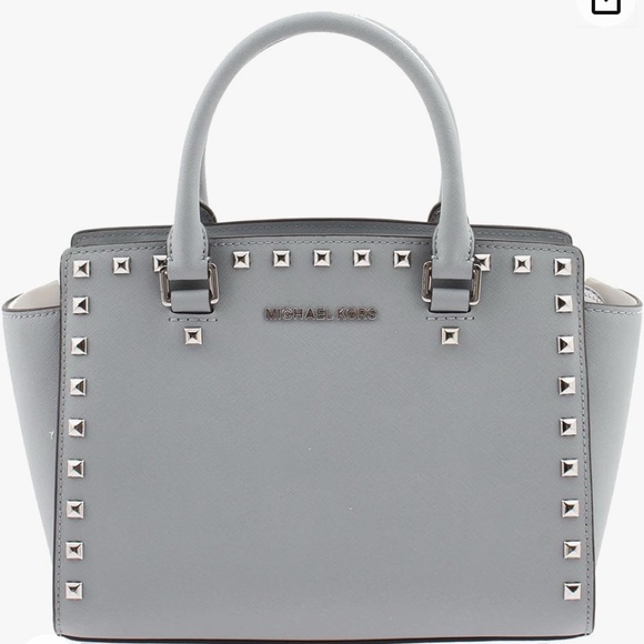Michael Kors Selma Stud Medium Top Zip Satchel - Picture 1 of 6